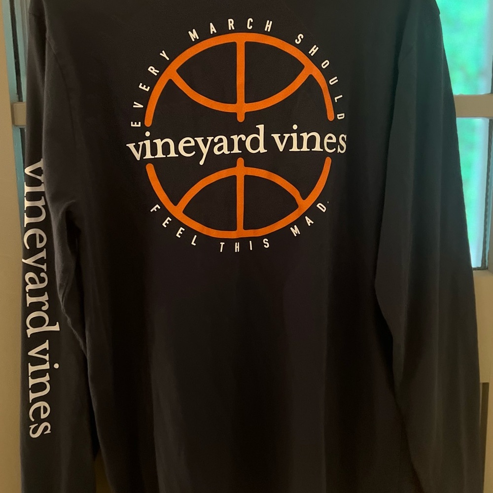 Limited Edition March Madness Vineyard Vines Black Long Sleeve Shirt